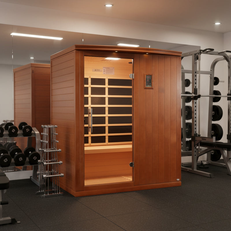 Dynamic "Madrid Limited Elite" 3 Person Ultra Low EMF FAR IR Sauna *SHIPS FREE*