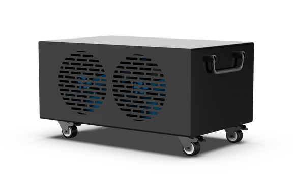 1/2HP all-in-one smart therapy chiller for ice bath single recovery tub 125L MINI — side view