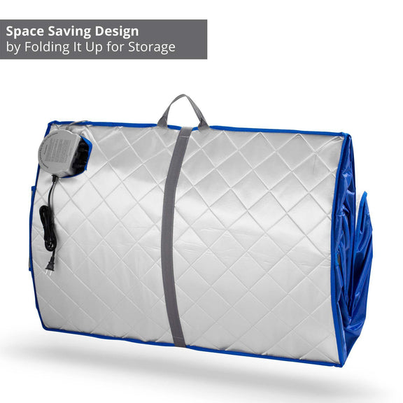 Infrared Heated Personal Sauna with Heating Foot Pad and Chair — product image