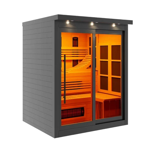 Golden Designs 6 Person, Black Near Zero EMF Far Infared Sauna *SHIPS FREE*