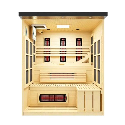 Golden Designs 6 Person, Black Near Zero EMF Far Infared Sauna