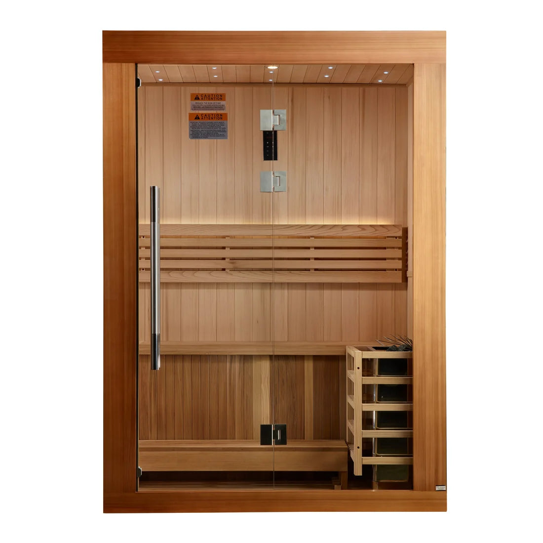 2025 Golden Designs Updated "Sundsvall" 2 Person Traditional Sauna  *SHIPS FREE*