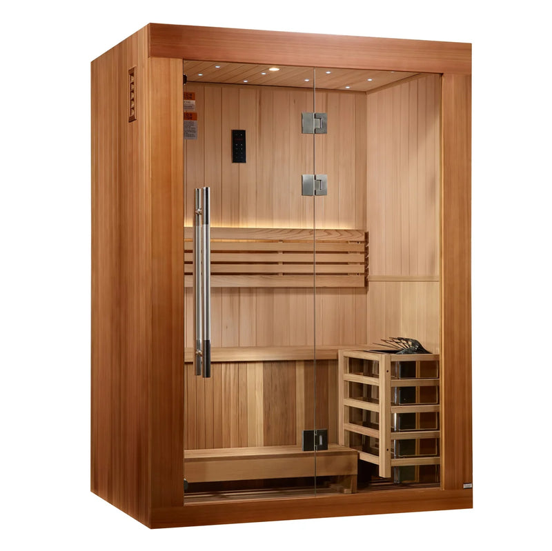 2025 Golden Designs Updated "Sundsvall" 2 Person Traditional Sauna  *SHIPS FREE*