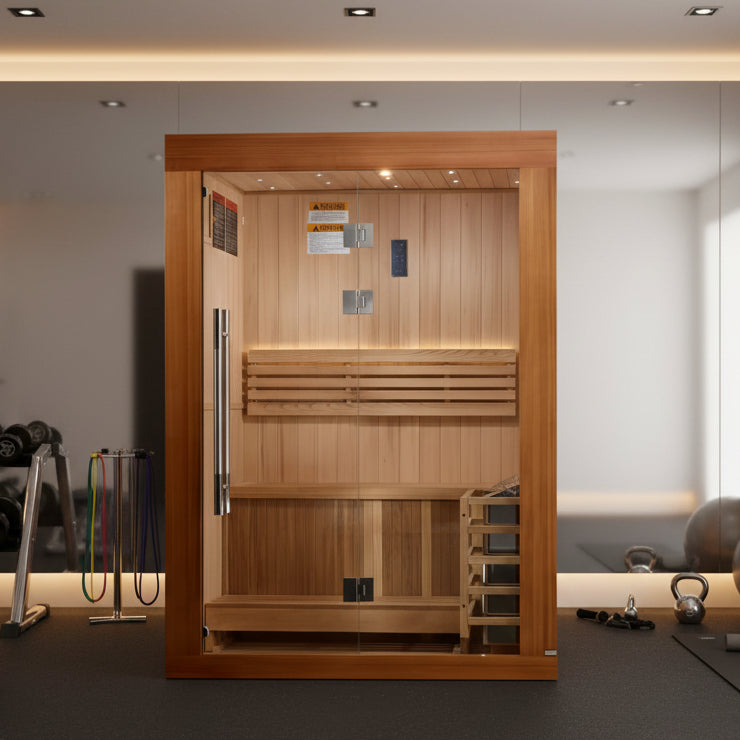 2025 Golden Designs Updated "Sundsvall" 2 Person Traditional Sauna  *SHIPS FREE*
