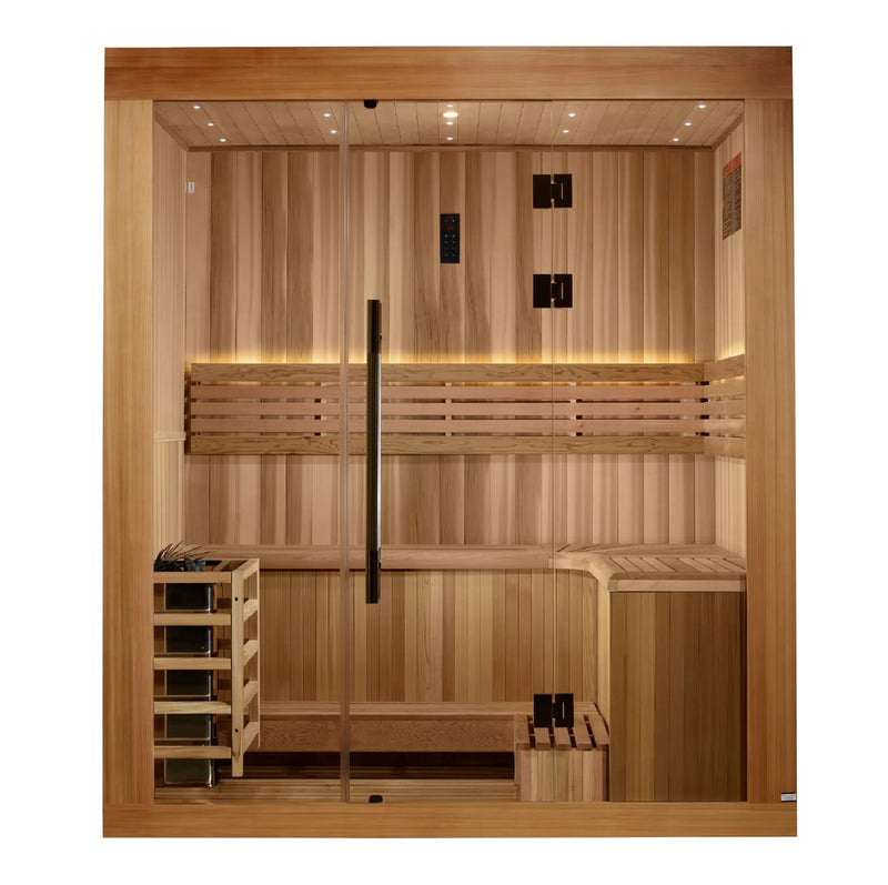Golden Designs "Copenhagen" 3 Person Traditional Sauna  *SHIPS FREE*
