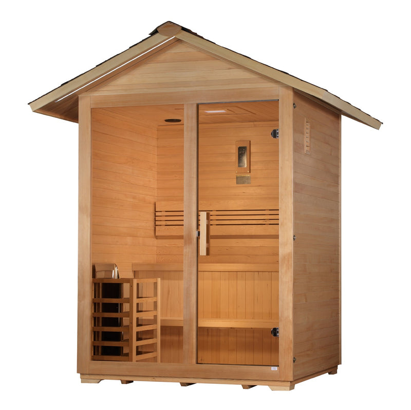 Golden Designs "Arlberg" 3 Person Traditional Outdoor Sauna *SHIPS FREE*