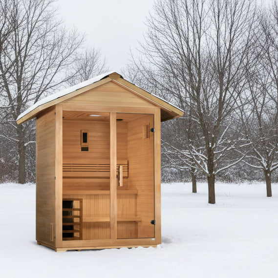 Golden Designs "Arlberg" 3 Person Traditional Outdoor Sauna *SHIPS FREE*