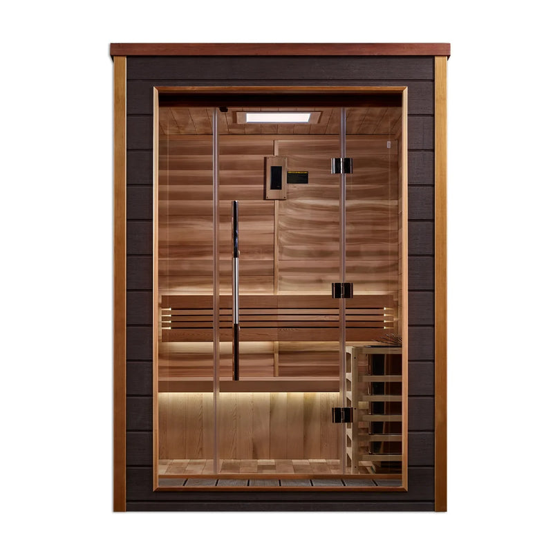 Golden Designs "Narvik" 2 Person Outdoor-Indoor Traditional Sauna *SHIPS FREE*
