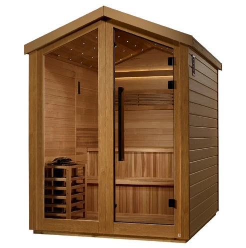 Golden Designs "Kaarina" 6 Person Barn Outdoor Traditional Sauna *SHIPS FREE*