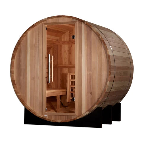 Golden Designs "St. Moritz" 2 Person Barrel Traditional Sauna  *SHIPS FREE*
