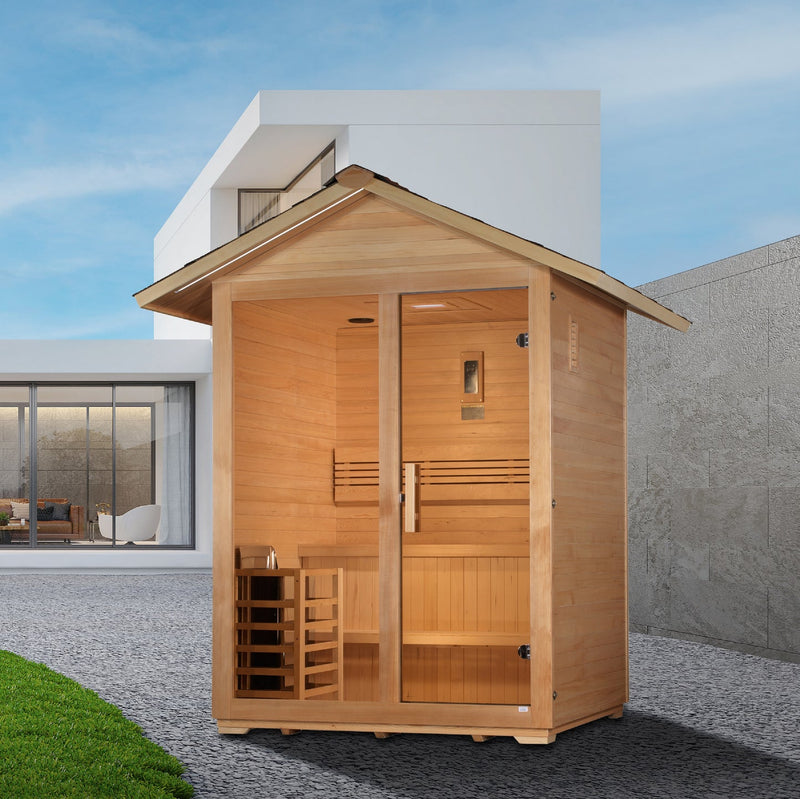 Golden Designs "Arlberg" 3 Person Traditional Outdoor Sauna *SHIPS FREE*