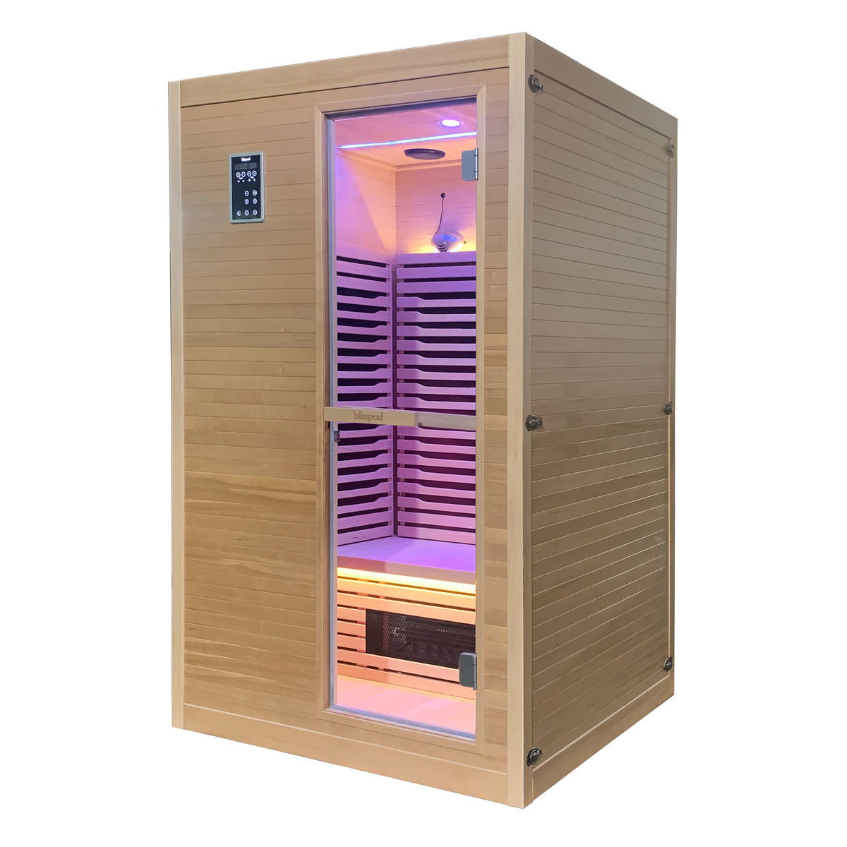 Blisspod  Helsinki Full Spectrum Ultimate Indoor 2 person Sauna with RLT — lifestyle view