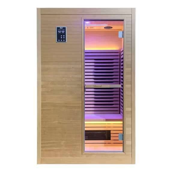 Blisspod  Helsinki Full Spectrum Ultimate Indoor 2 person Sauna with RLT — detail view