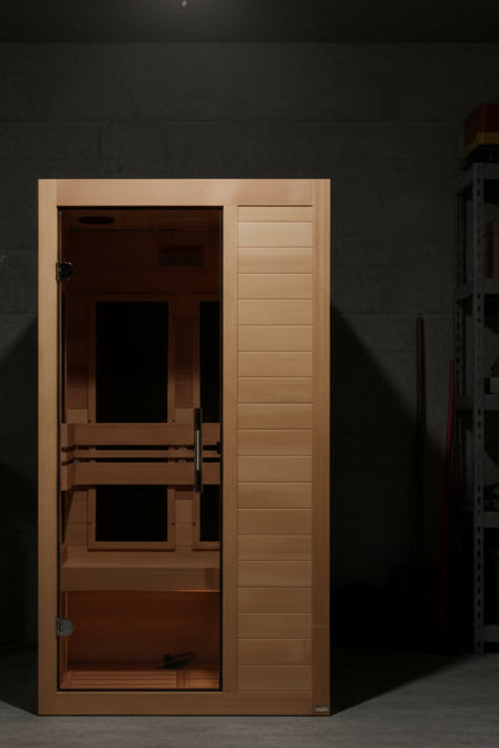 Maxxus "S-Line" 1 Person Low EMF FAR IR Sauna *SHIPS FREE*