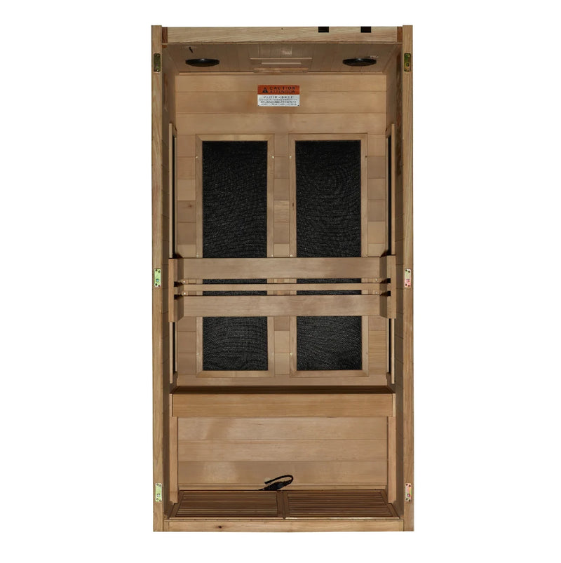 Maxxus "S-Line" 1 Person Low EMF FAR IR Sauna *SHIPS FREE*