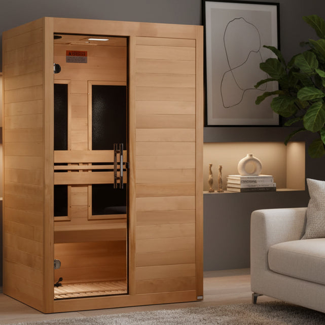 Maxxus "S-Line" 2 Person Ultra Low EMF FAR IR Sauna *SHIPS FREE*