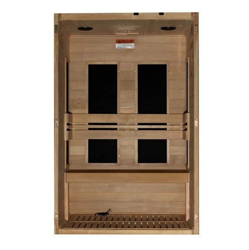 Maxxus "S-Line" 2 Person Ultra Low EMF FAR IR Sauna *SHIPS FREE*
