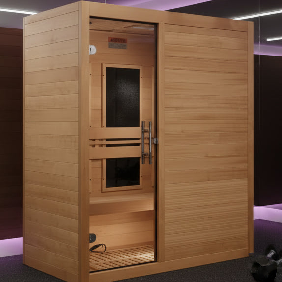 Maxxus "S-Line" 3 Person Low EMF FAR IR Sauna *SHIPS FREE*