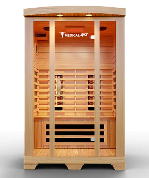 2 Person Home Full Spectrum Infrared Sauna | Medical 4™ — front view
