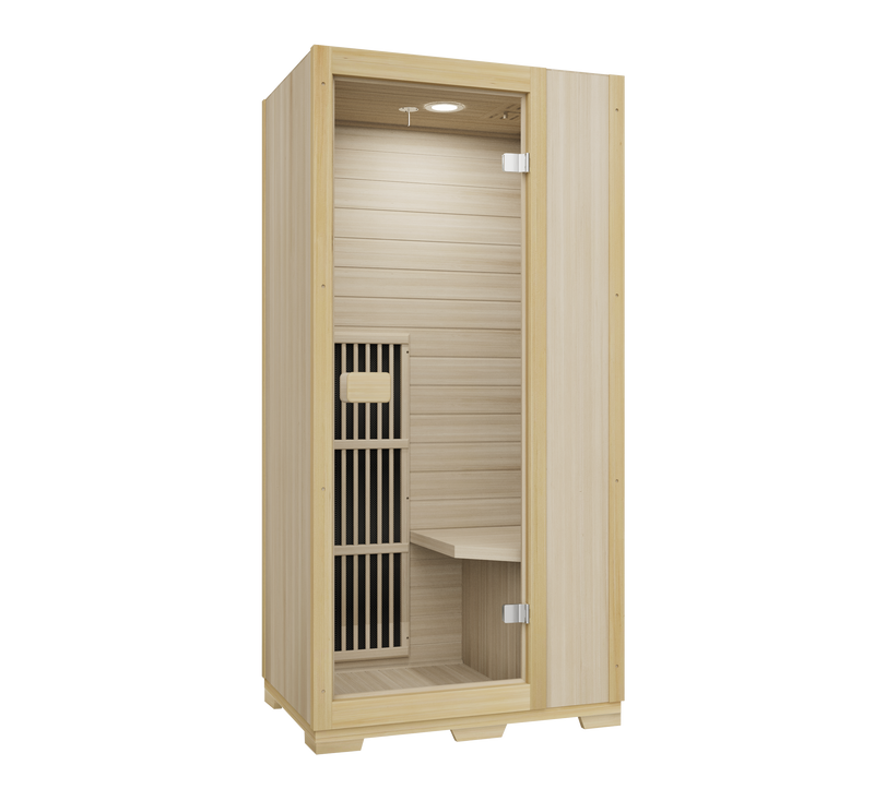 Blisspod Vienna Series far infrared 1 person Sauna | 72.8"H x 35.4"W x 25.6"D | — product image