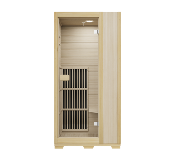 Blisspod Vienna Series far infrared 1 person Sauna | 72.8"H x 35.4"W x 25.6"D | — product image