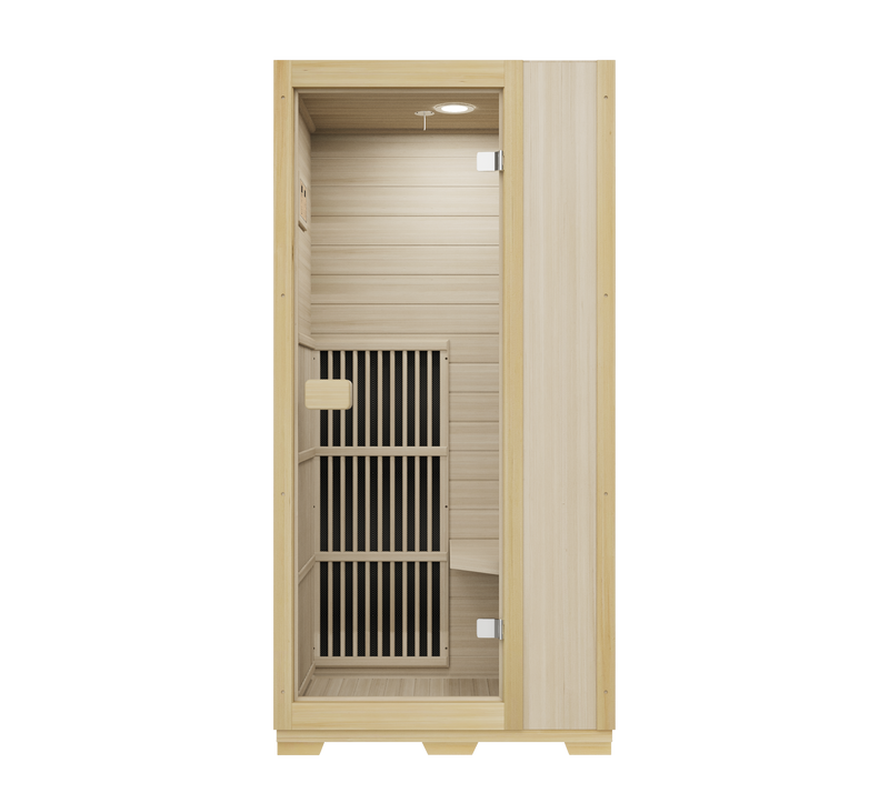 Blisspod Vienna Series far infrared 1 person Sauna | 72.8"H x 35.4"W x 25.6"D | — product image