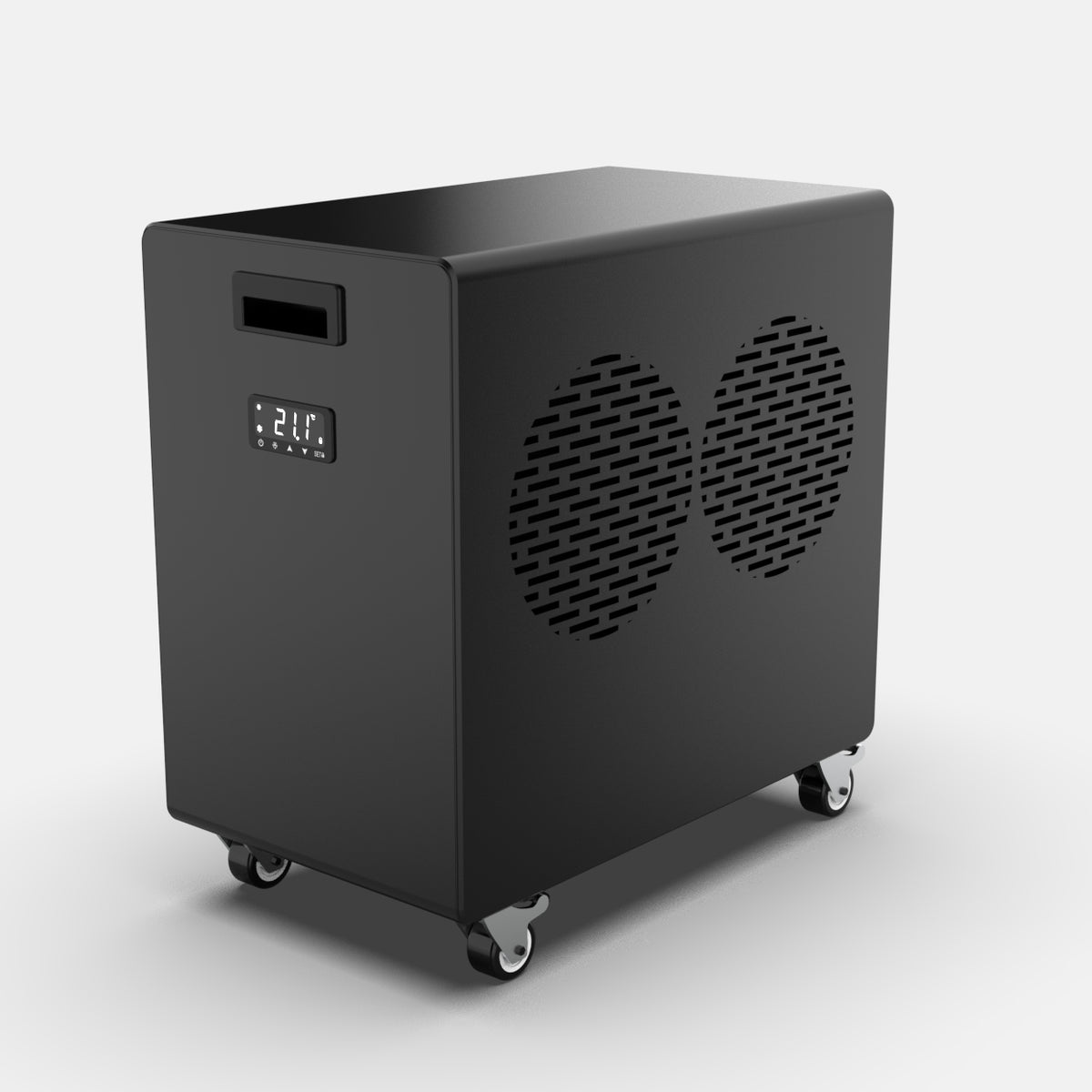 1.0HP all-in-one smart therapy chiller for ice bath recovery cold plunge pod 300L STD — side view