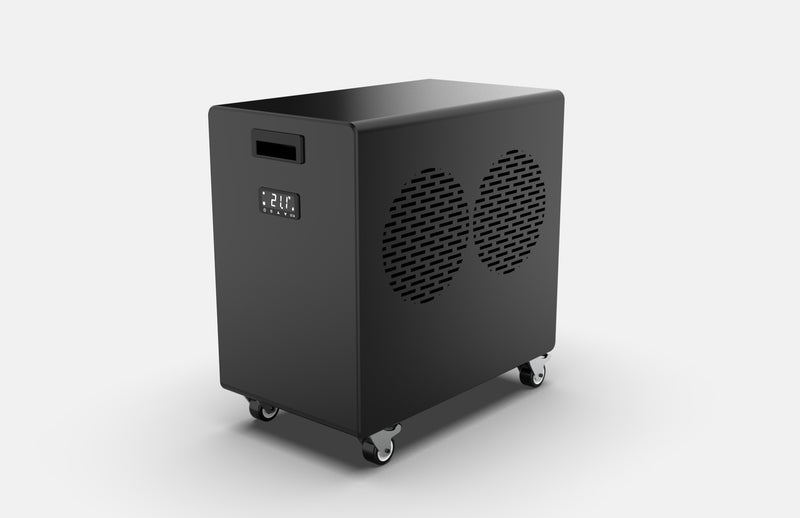 1.0HP all-in-one smart therapy chiller for ice bath recovery cold plunge pod 300L STD — side view