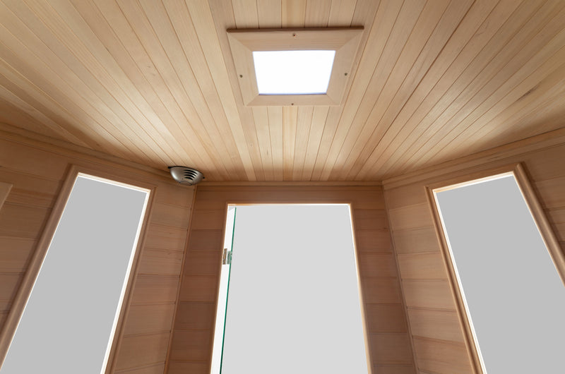 Blisspod, Vienna, Corner Spacious Far Infrared Sauna Canadian Hemlock Ultra Low EMF, 12 Heaters, 4-5 Persons — product image