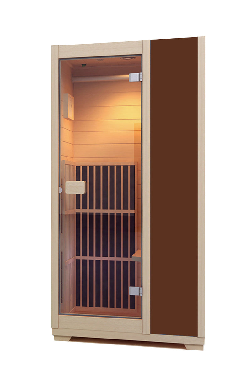 Blisspod Vienna Series far infrared 1 person Sauna | 72.8"H x 35.4"W x 25.6"D | — product image