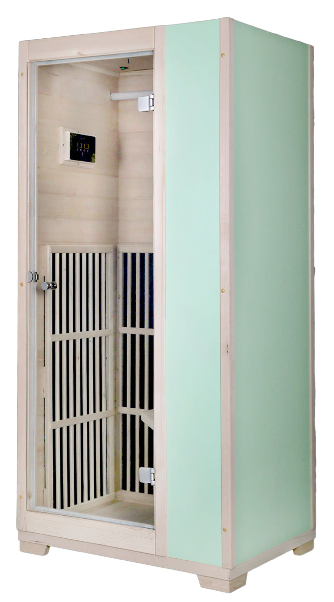 Blisspod Vienna Series far infrared 1 person Sauna | 72.8"H x 35.4"W x 25.6"D | — product image