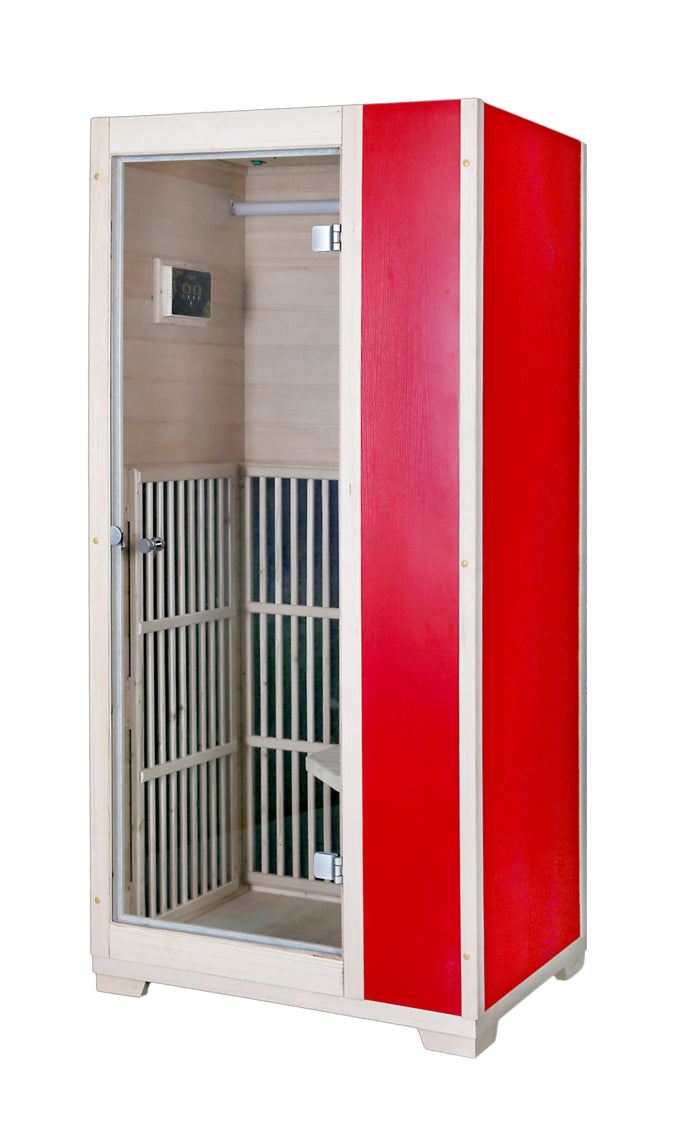 Blisspod Vienna Series far infrared 1 person Sauna | 72.8"H x 35.4"W x 25.6"D | — product image