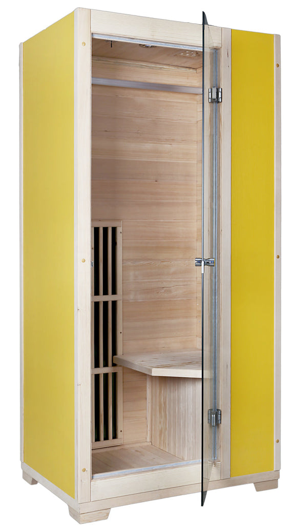 Blisspod Vienna Series far infrared 1 person Sauna | 72.8"H x 35.4"W x 25.6"D | — product image