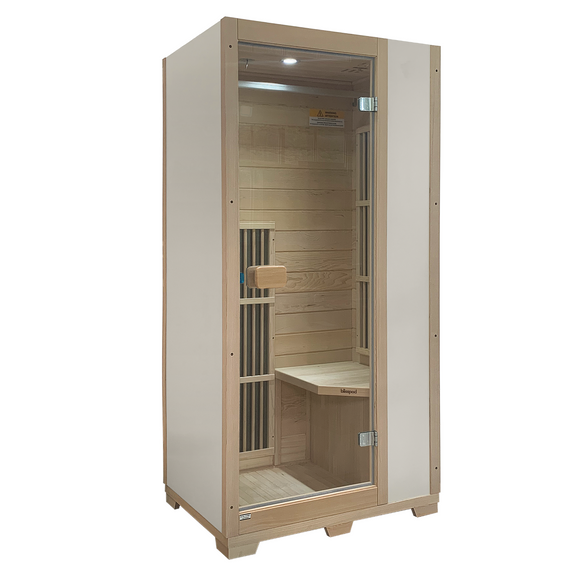 Blisspod Vienna Series far infrared 1 person Sauna | 72.8"H x 35.4"W x 25.6"D | — product image