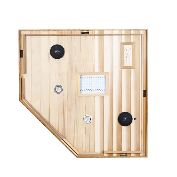 Wizzisaunas S07 2-3 Person Full Spectrum Infrared Sauna low EMF HEMLOCK WOOD | product photo 10 | Legacy & Longevity Co.