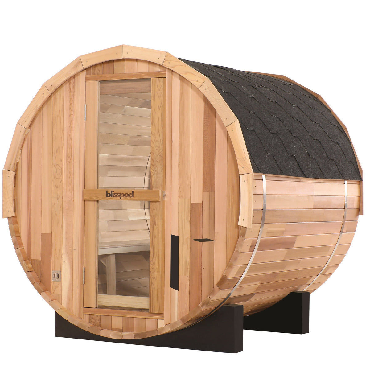 Blisspod Prague Canadian Red Cedar Outdoor Steam Barell Sauna — product image