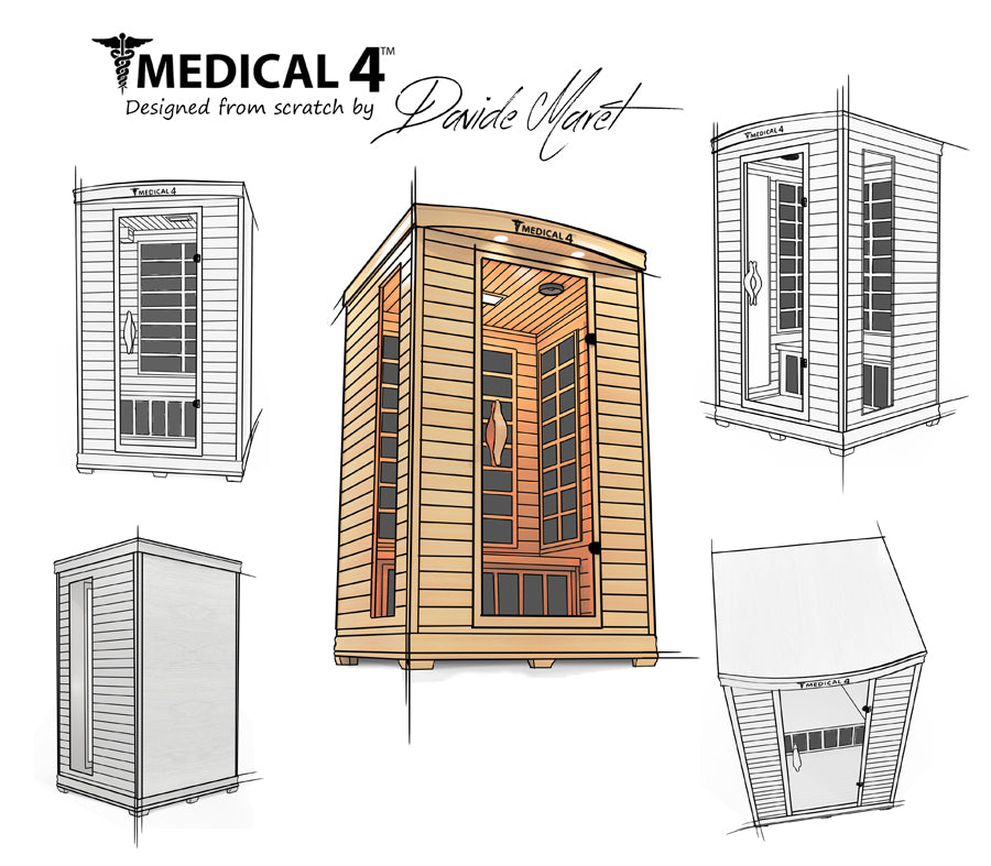 2 Person Home Full Spectrum Infrared Sauna | Medical 4™ — product image