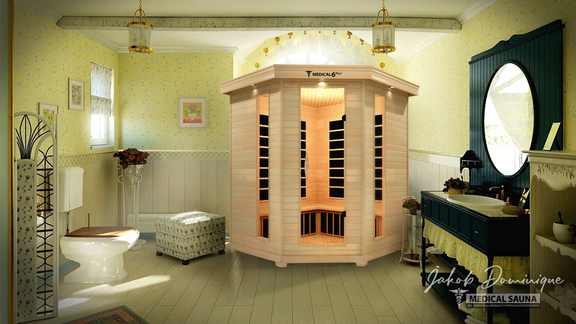 6 Person Indoor Infrared Full Spectrum Sauna | Medical 6 Plus™ — product image