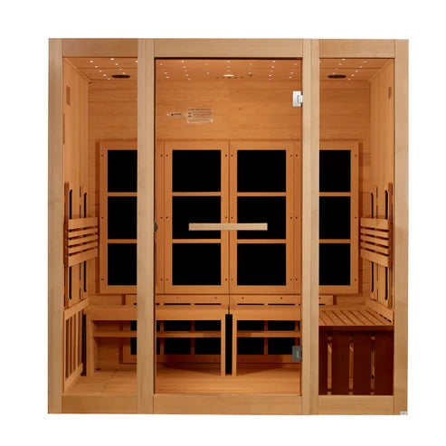Golden Designs 8 Person Full Spectrum Near Zero EMF FAR IR Sauna *SHIPS FREE*