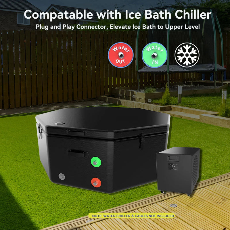 Octagon Ice Plunge Pod For Cold Plunge — lifestyle view