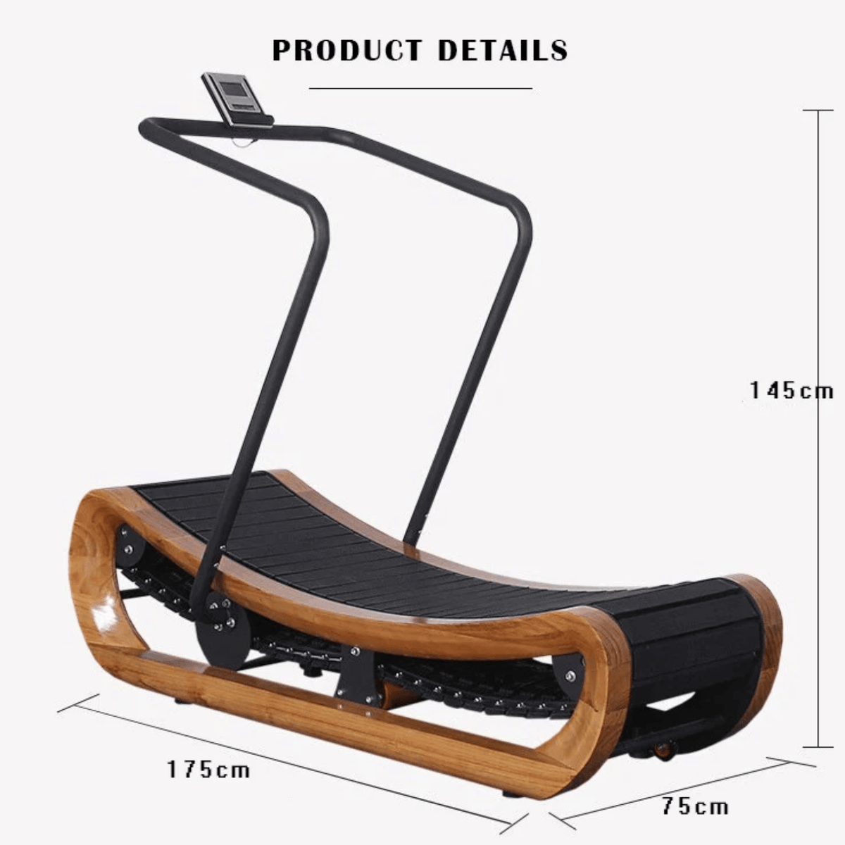 R2000 Handcrafted Solid Wood Curved Resistance Treadmill From The Studio Collection Exclusive Edition