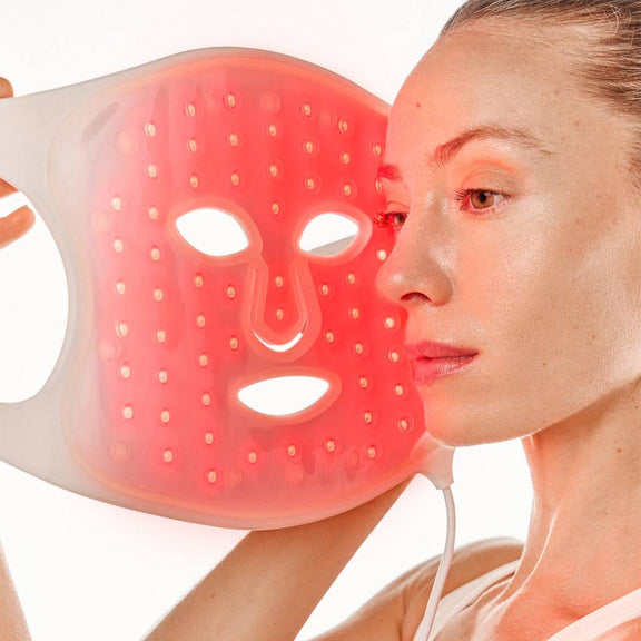 The Nushape Red Light Therapy Mask — side view