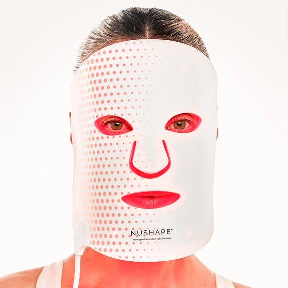 The Nushape Red Light Therapy Mask — front view