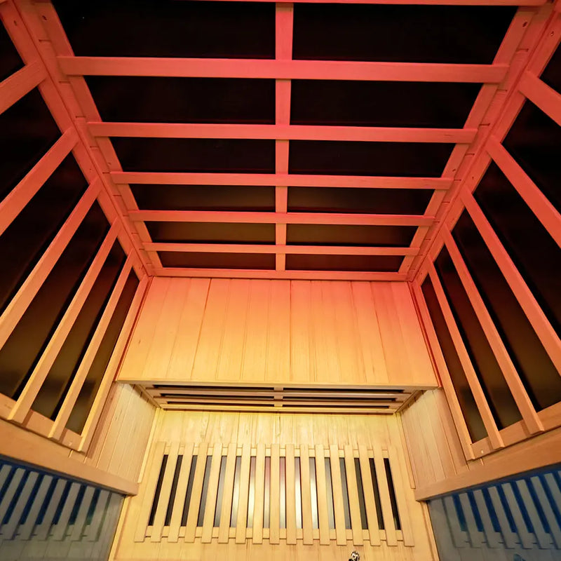 Wizzisaunas S02 2 Person Full Spectrum Infrared Sauna Low EMF RED CEDAR WOOD | product photo 11 | Legacy & Longevity Co.