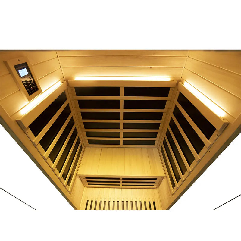 Wizzisaunas S02 2 Person Full Spectrum Infrared Sauna Low EMF RED CEDAR WOOD | product photo 10 | Legacy & Longevity Co.