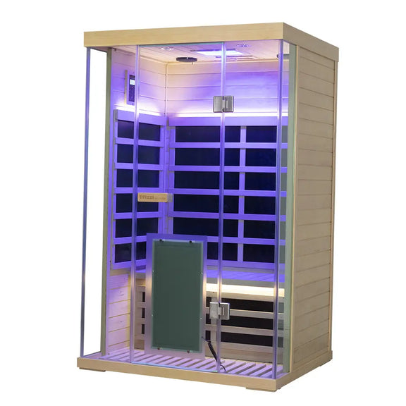 Wizzisaunas S02 2 Person Full Spectrum Infrared Sauna Low EMF RED CEDAR WOOD | product photo 9 | Legacy & Longevity Co.