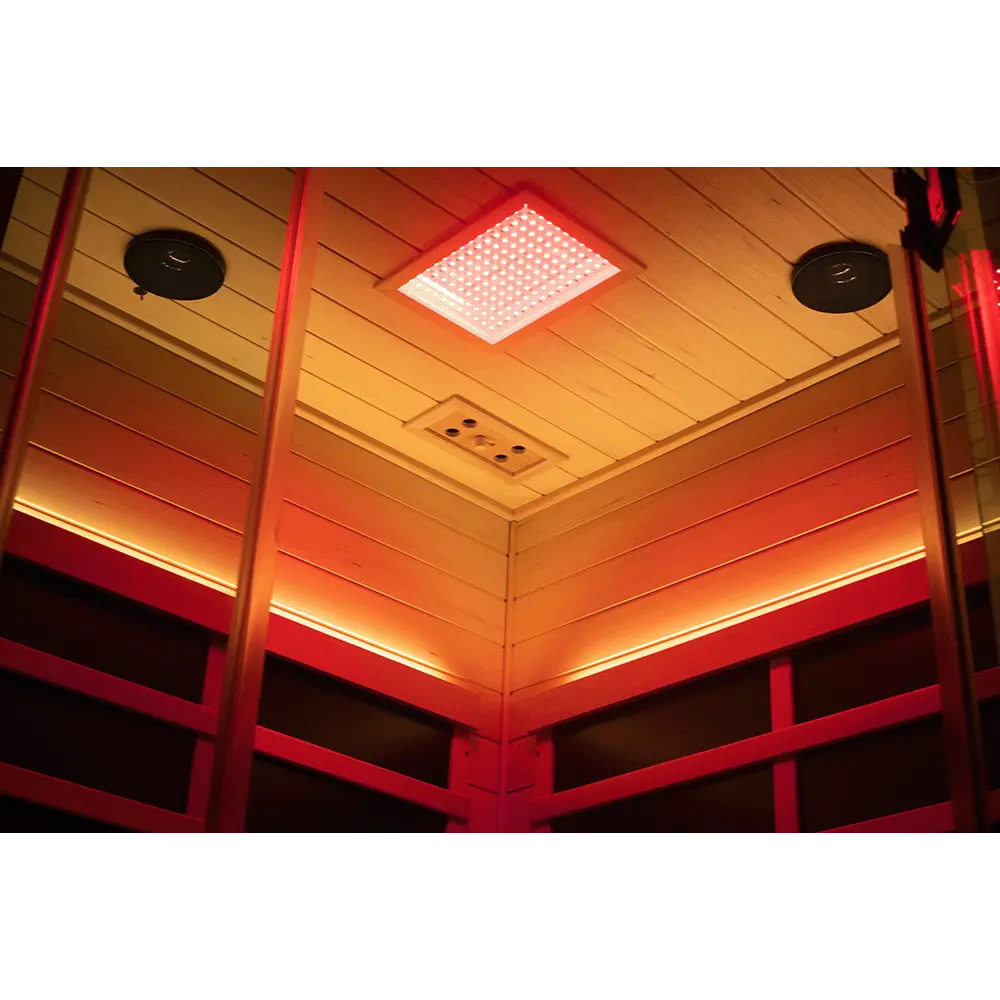 Wizzisaunas S07 2-3 Person Full Spectrum Infrared Sauna low EMF HEMLOCK WOOD | product photo 21 | Legacy & Longevity Co.