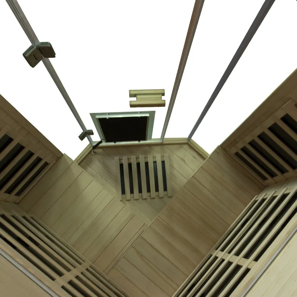 Wizzisaunas S07 2-3 Person Full Spectrum Infrared Sauna low EMF HEMLOCK WOOD | product photo 19 | Legacy & Longevity Co.