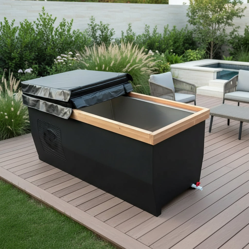 Stainless Steel Plunge Pool Ice Bath With Integrated Chiller
