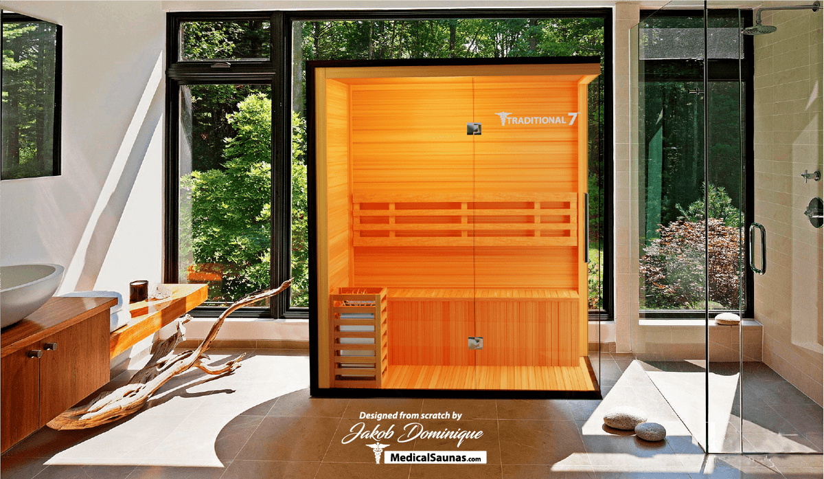 3 Person Home Steam Sauna | Traditional 7™ — product image
